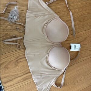 Le Mystere Soirée Bustier in Natural Tan NWT 32C